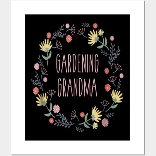 Cute Gardening Grandma Posters and Art